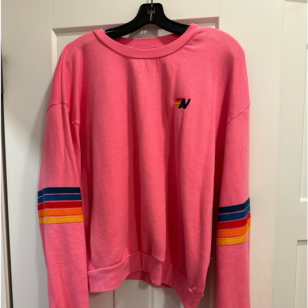 Aviator Nation Pink Crewneck